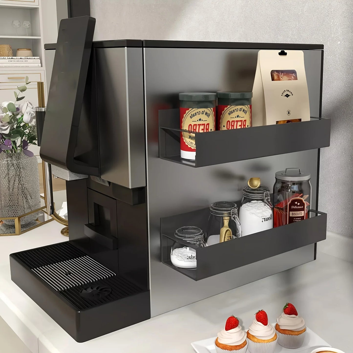 SnapShelf Duo – Magnetic Wall Storage